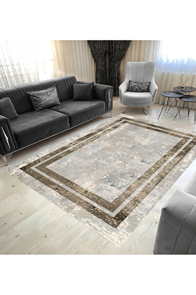 GNL HOME Kare Desenli Dijital Baskı Salon,Koridor,Mutfak,Balkon,Ofis Halısı
