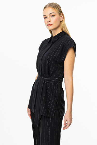 ON Чорний жилет з поясом для надувного матраца, модель 54347