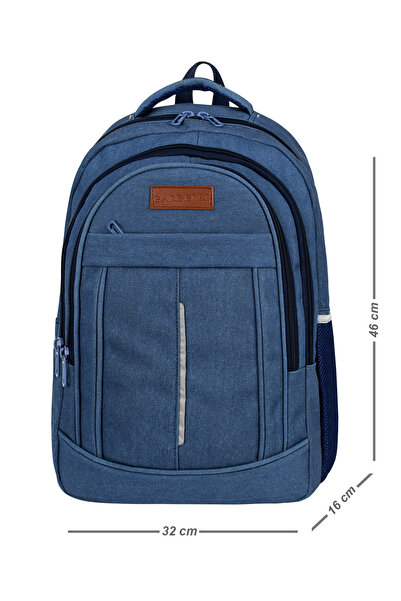 barberri Platneni ruksak sa 4 odjeljka za laptop, detaljan moderni ruksak i š...