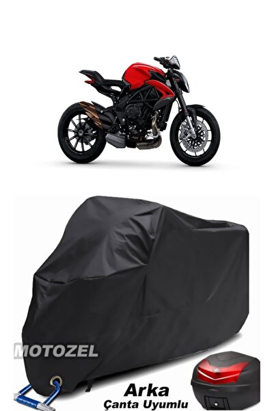 MotoZEL قماش مشمع للدراجات النارية MV Agusta Dragster 800 Rosso أسود متوافق م...
