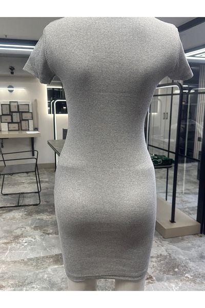 mor butik ΜΩΒ ΜΠΟΥΤΙΚΑ ΓΥΝΑΙΚΕΙΑ ΓΚΡΙ ΠΟΔΗΛΑΤΟ ΦΟΡΕΜΑ ΚΑΜΙΣΟΛ