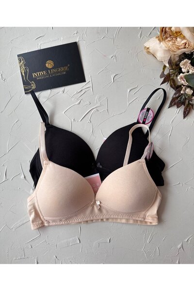 İntive Lingerie حمالة صدر للتدريب من Koza مصنوعة من القطن بنسبة 100% بدون أسل...