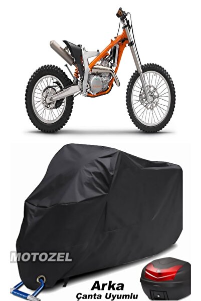 MotoZEL حقيبة خلفية سوداء KTM 250 Freeride R وقماش دراجة نارية متوافق مع القف...