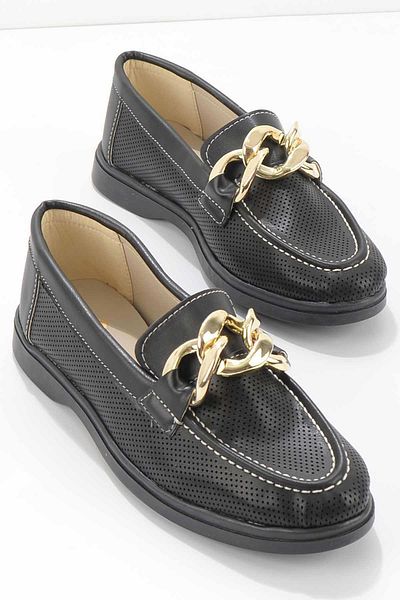 Bambi Schwarze Loafer-Schuhe für Damen01659110309