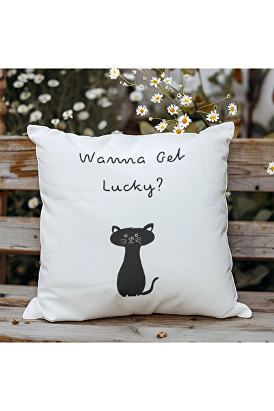 qoeuyl boutique Želite li da imate srećnu priliku mačka u Štampano poklon Pun...