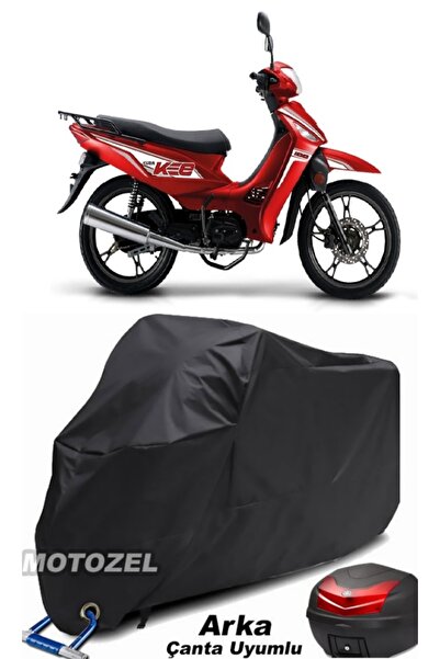 MotoZEL حقيبة ظهر Kuba KEE 100 سوداء اللون وقماش دراجة نارية متوافق مع القفل ...