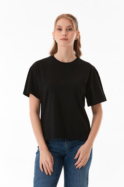 Fulla Moda Basic Crew Neck T-Shirt