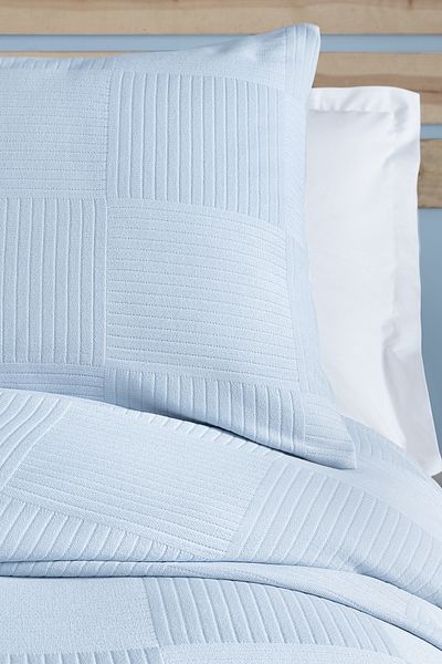 Yataş Lukkas Blue Two-Person Bedspread Set