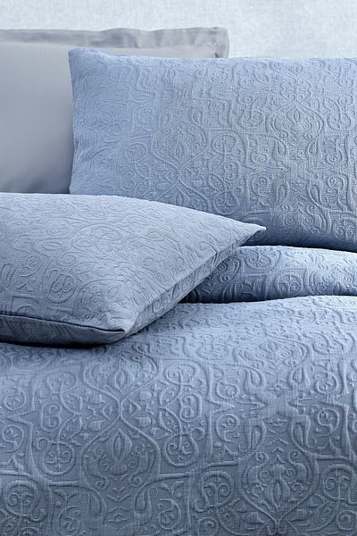 Yataş Matte Double Bedspread Set - Indigo
