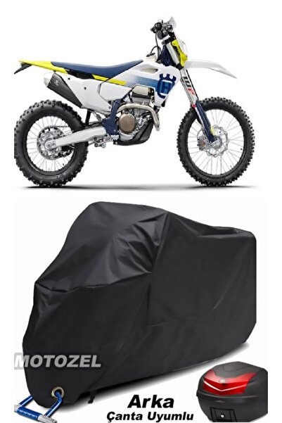 MotoZEL قماش مشمع للدراجات النارية هوسكفارنا FE 250 أسود متوافق مع الحقيبة ال...