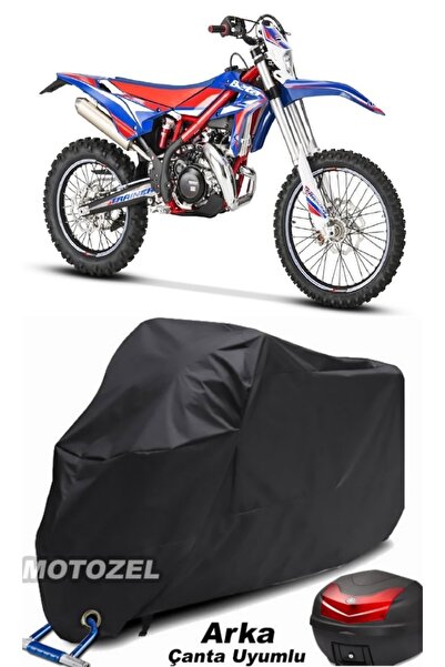 MotoZEL قماش مشمع للدراجات النارية متوافق مع الحقيبة الخلفية وقفل الدراجة الن...