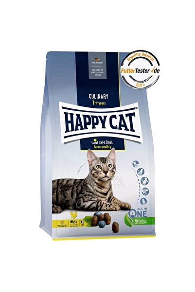 Happy Cat Culinary Land Geflügel Kümes Hayvanlı Yetişkin Kedi Kuru Maması 10 Kg