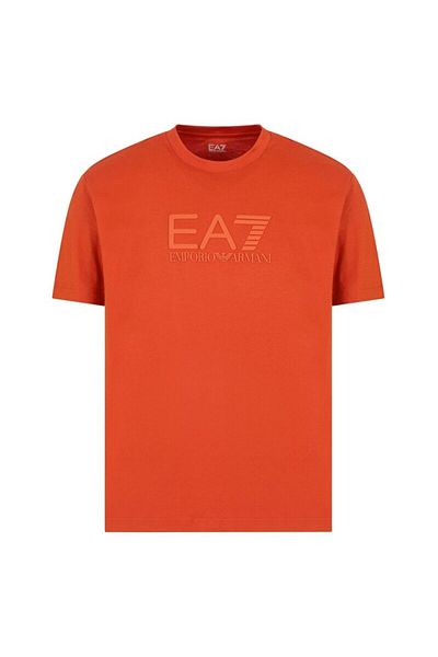 EA7 Ανδρικό μπλουζάκι EA7 με κοντό μανίκι με λαιμόκοψη πορτοκαλί 7M 000226   AF10375-U3012