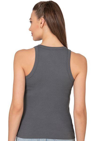 ÖZKAN underwear Özkan 27464 Women's Cotton Camisole Ribbed Flexible Comfortable Halter Neck Wide Bias Knitted Undershirt