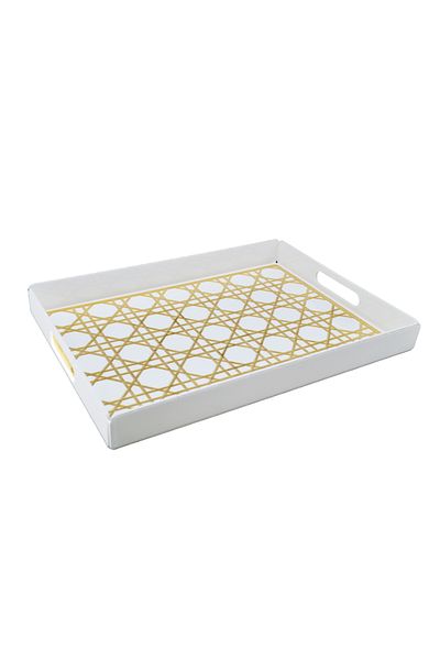 Generic 2-piece plastic serving tray set