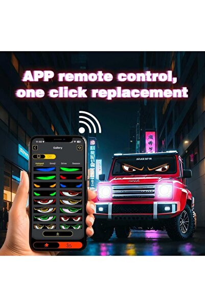 cephanegsm Matrix Led Panel Katlanabilir Usb Cama Yapışan Telefon Kontrollü L...