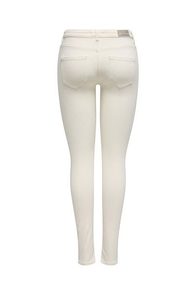 ONLY Women's Ecru Skinny Dnm Pants, Mid Onblush 15337789
