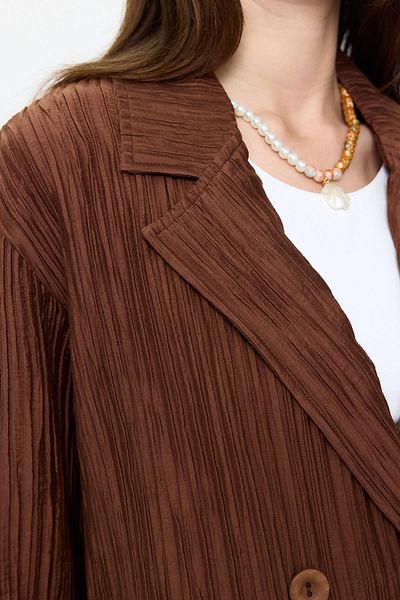 SHERIN Καφέ Twill Dad Fit Jacket
