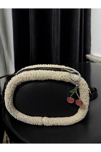 GLANZEND Τσάντα Cherry Fruit Charm Keychain Red