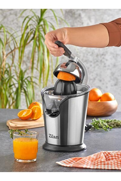Zilan Storcător de citrice din oțel inoxidabil ZLN1765, antiderapant, 2 conuri de dimensiuni diferite