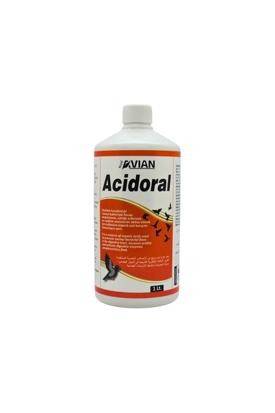 Acidoral 1 Lt. Güvercin Ve Kafes Kuşlarında Destekleyici