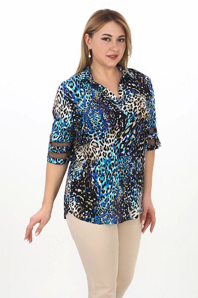 Lady Majestic Bluză de damă 100% viscoză mărime mare