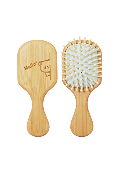 Choice فرشاة شعر قطط لطيفة زرقاء ZH492-7، فرشاة فك تشابك الشعر الخشبية الطبيع...