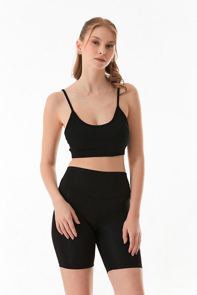 Fulla Moda Μπουστάκι με κορδόνι με κορδόνι χωρίς ραφή