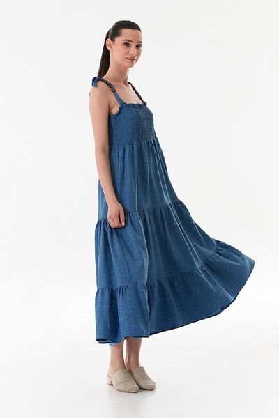 Fulla Moda Φόρεμα με λουράκια Gipe με λεπτομέρειες