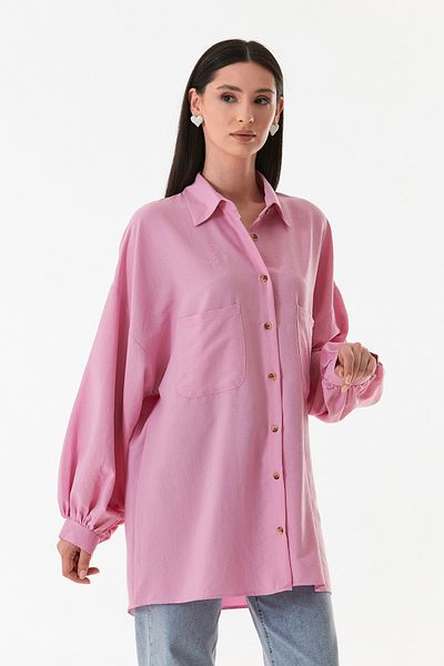 Fulla Moda Fullamodest Oversize Balloon Sleeve Shirt
