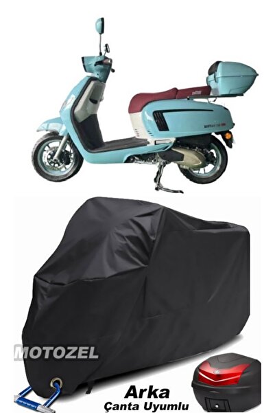 MotoZEL ألتاي ريستريتو 125 قماش مشمع للدراجات النارية متوافق مع الحقيبة الخلف...