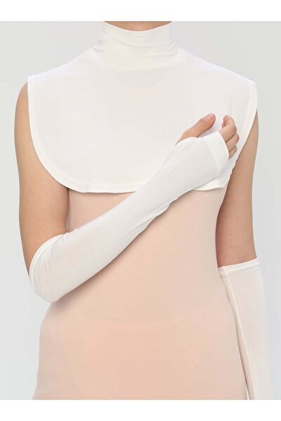 Ecardin Σετ δύο γιακά και μανίκια με δακτύλιο - Κρέμα -