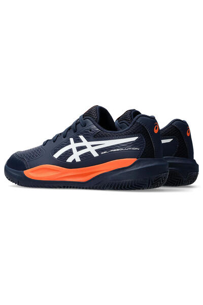 Asics GEL-RESOLUTION X GS CLAY Kids Lacivert Tenis Ayakkabısı 1044A080-400
