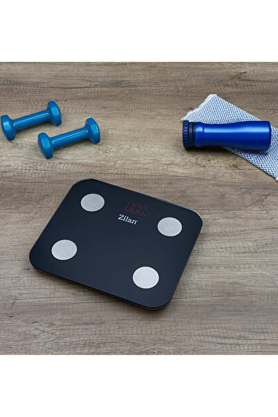 Zilan Ζυγαριά σώματος ZLN9007 από σκληρυμένο γυαλί, χωρητικότητα 3-180kg, εφα...