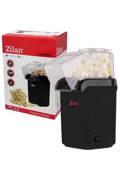 Zilan Home Zilan Popcorn Maker ZLN-8045, Black Power 1200W, hot air jet system,