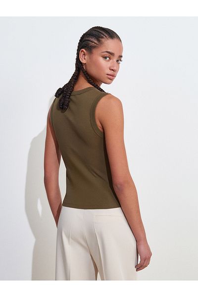 Dilvin Sleeveless Top-Khaki Shoes Gx9688