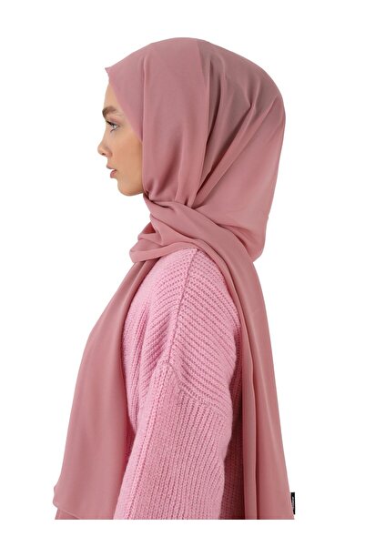 Tuva Şal Women's Chiffon Shawl Dried Rose425055