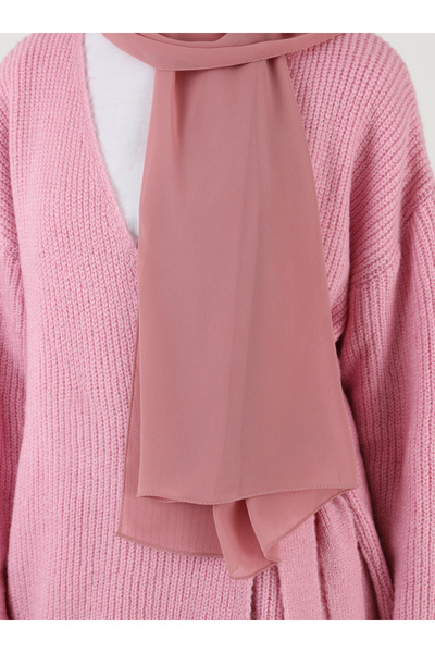 Tuva Şal Women's Chiffon Shawl Dried Rose425055