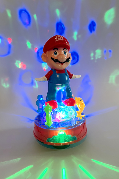 UDATOYS Danscı Süper Mario Müzikli Işıklı Dans Eden Hareketli Maryo Oyuncak 2...