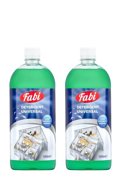 FABI Pack of 2 X Universal Detergent, , 2 X 1l