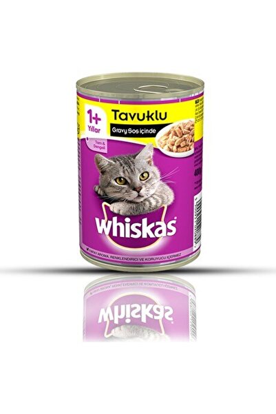 Whiskas Tavuklu Yetişkin Kedi Konserve Yaş Maması 12x400 gr