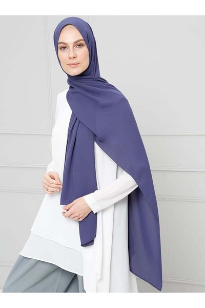 Tuva Şal Crepe Shawl - Light Purple -