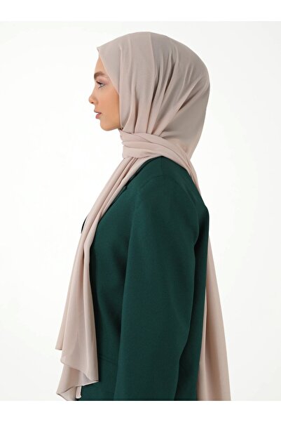 Tuva Şal Women's Chiffon Shawl Beige425058