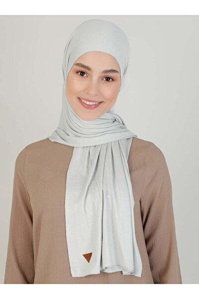 Ecardin شال جيرسي قطني ممشط - ست 131 رمادي فاتح