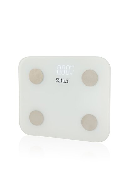 Zilan tělesná váha ZLN9006 z tvrzeného skla, nosnost 3-180 kg, aplikace OKOK, LED displej