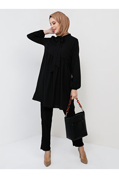 Tavin طقم تونيك وبنطلون مزدوج - أسود -