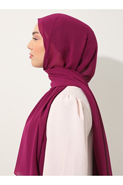 Tuva Şal Women's Pink Chiffon Shawl Dark425045