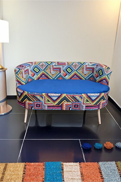 YAPKAR Çay Seti Renkli Koltuk  Ofis Balkon Cafe Bahçe Çok Renkli Salon Mobilyası