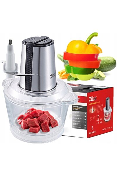 Zilan ZLN3888 vegetable and fruit chopper, 300W, 1.6L glass bowl, 2 speed settings