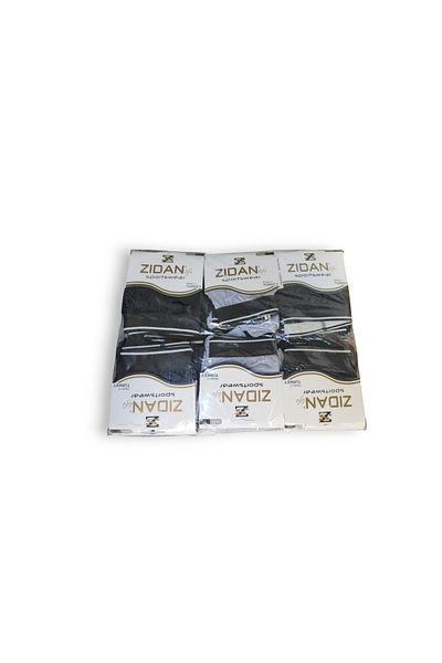 ZIDAN Men's Boxer Shorts - Made in Turkey Black-Dark Blue-Gray - 12PCS - 3XL-4XL-5XL-6XL